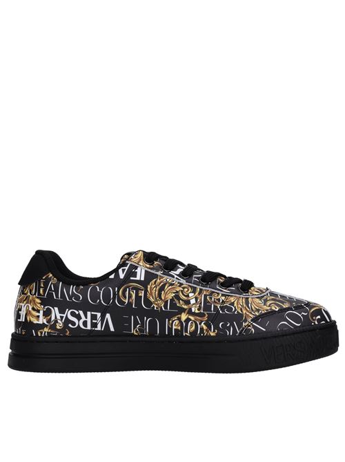 Faux leather sneakers VERSACE JEANS COUTURE | 76YA3SK6 ZPA60NERO-ORO-BIANCO
